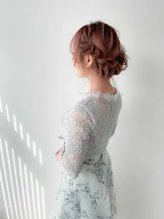 セミロング カラー ヘアアレンジ autre所属・大久保 ひでなりのヘアスタイル