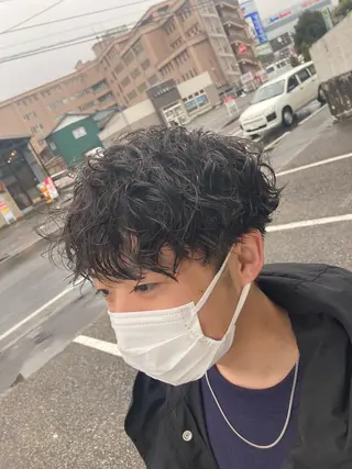ミディアム パーマ メンズ パーマが得意な【最高 悠斗】のヘアスタイル