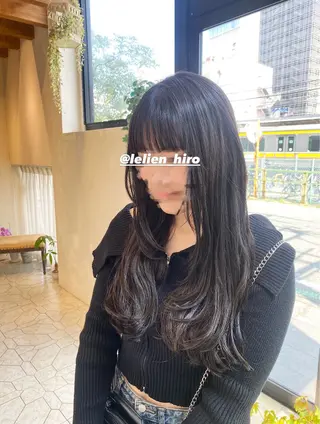 ロング カラー 艶髪/艶カラー/縮毛 /   タキダのヘアスタイル
