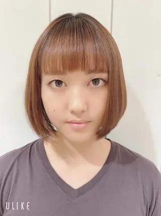 ミディアム ボブカット 佐々木 祐太のヘアスタイル