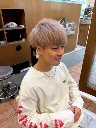 カラー メンズ 🥀ダブルカラー/ 縮毛矯正🥀ユイキのヘアスタイル