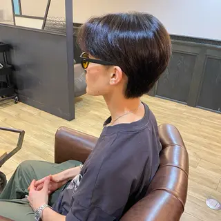 メンズ ツヤ感/透明感カラー /蟹江/harunaのヘアスタイル