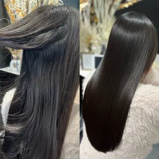 ロング パーマ 髪質改善∕艶髪∕ マンツーマン施術のヘアスタイル