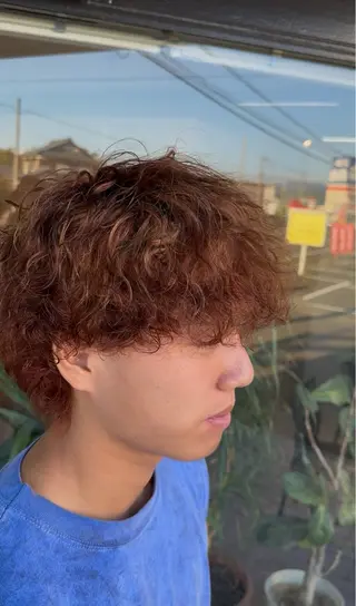 パーマ メンズ arika　オケシ リョウダイのヘアスタイル