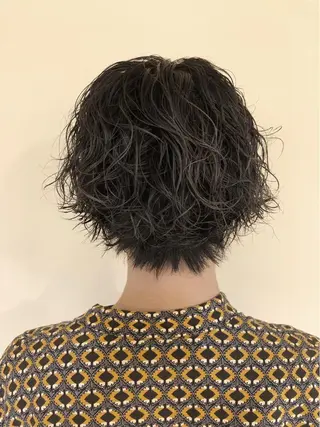 ミディアム カラー パーマ ヘアアレンジ メンズ メンズパーマの巨匠 鈴木純のヘアスタイル
