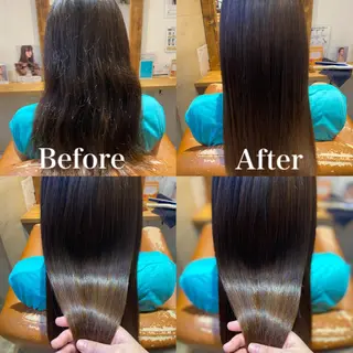 ロング カラー 髪質改善×矯正🫧 韓国ヘアasamiのヘアスタイル