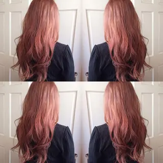 ロング ホワイト&レイヤーカ ットエクステ長畠俊輔のヘアスタイル