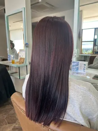 ロング カラー きらく あやののヘアスタイル