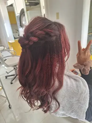 ヘアアレンジ 艶髪縮毛矯正🪽💫 安田彩愛のヘアスタイル