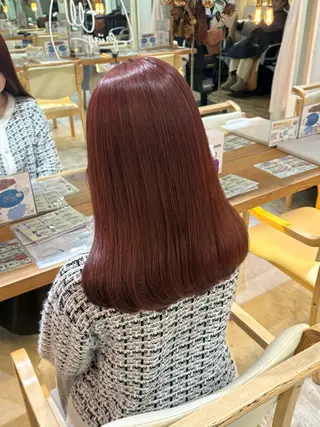 ミディアム カラー RINO/似合わせ /女性専用🍑のヘアスタイル