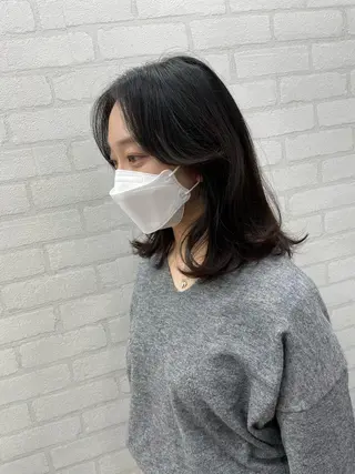 ミディアム KANAMI日暮里 韓国ヘア・メイクのヘアスタイル