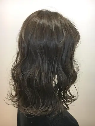 ミディアム カラー 永井 大希のヘアスタイル