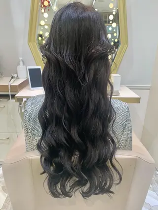 ロング カラー パーマ ヘアアレンジ メンズ キッズ ネイル マツエク・マツパ アイブロウ 《褒められる》 透明感カラー/小嶋のヘアスタイル