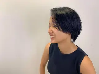 ショート カラー パーマ/ボブ/ レイヤー/豊浦翔太のヘアスタイル