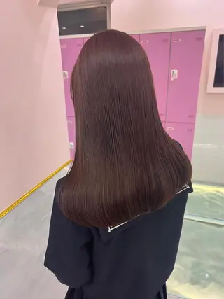 ロング カラー ヘアアレンジ 🎀暖色カラー🎀 ♡yurika♡のヘアスタイル