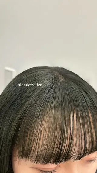 セミロング カラー paige_.hair所属・蛭町 遥香のヘアスタイル