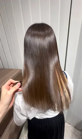 ロング カラー パーマ 艶髪透明感🫧/ひか カットモデル募集✂︎のヘアスタイル