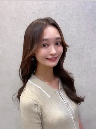 ロング カラー ヘアアレンジ 🩷韓国ヘア/ミディ アム🩷Maikaのヘアスタイル