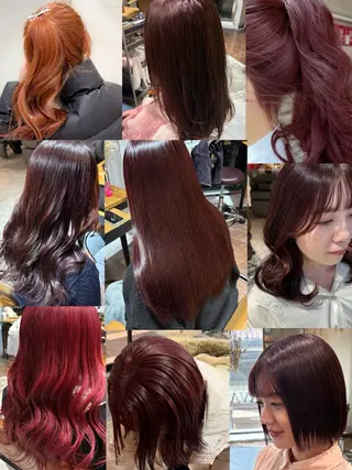 セミロング 亀山 由里菜のヘアスタイル