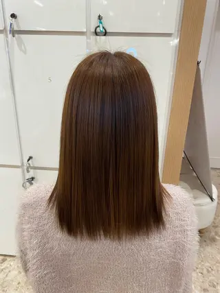 セミロング レイヤー/艶カラー /韓国ヘア/高松のヘアスタイル