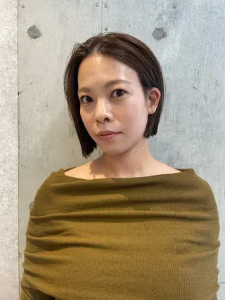 ショート カラー ポミエ恵比寿所属・ショートウルフくせ毛 お任せくださいのヘアスタイル