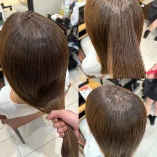 ロング カラー メンズカット/ フェザーパーマ/げんのヘアスタイル