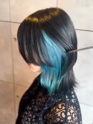 ミディアム カラー ヘアアレンジ 🎀ハイトーン・艶 カラー HANA🎀のヘアスタイル