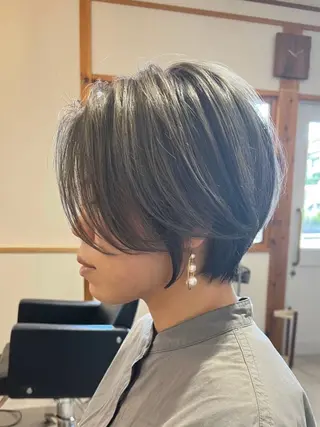 ショート ✂︎cadre✂︎ 🪶かまだれいし🪶のヘアスタイル
