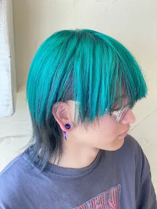 ミディアム カラー メンズ メンズ特化/パーマ指 名No.1/百瀬太郎のヘアスタイル