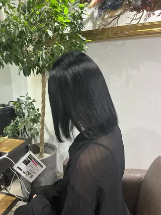 ミディアム ブリーチ✨ハイライト 透明感カラー/アヤノのヘアスタイル