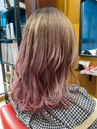 ミディアム カラー wa daのヘアスタイル
