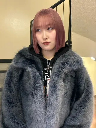 ショート カラー ☕️結【suii.】 ボブ/ヘアセット☕️のヘアスタイル