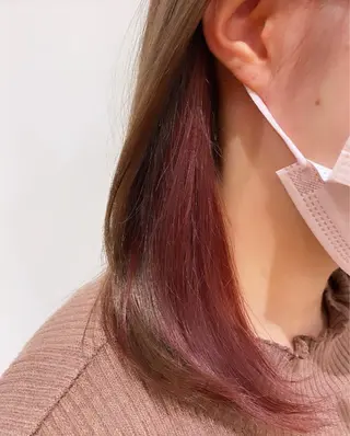 セミロング カラー 横浜/韓国風/ヘアメ /ユイナ🎀のヘアスタイル