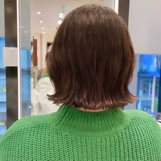 ミディアム パーマ ボブパーマ ♡ヨシカワハナコのヘアスタイル