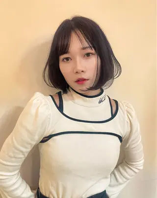 カラー K.Koji ショートボブ/ボブのヘアスタイル