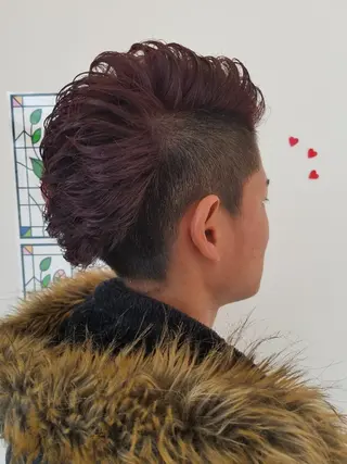 ショート メンズ 髪質改善/ハイライト 小林秀樹のヘアスタイル