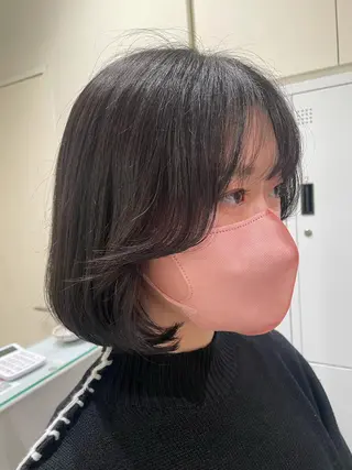 ショート ボブ/インナーカラー /眉毛/Miyuのヘアスタイル