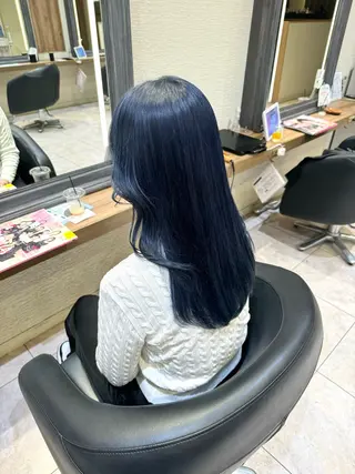 セミロング カラー 赤み消しカラー🌱 YUZUKI🫧のヘアスタイル