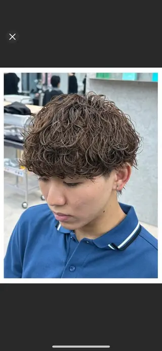 ショート カラー メンズ 伊藤恵悟 モデル募集のヘアスタイル