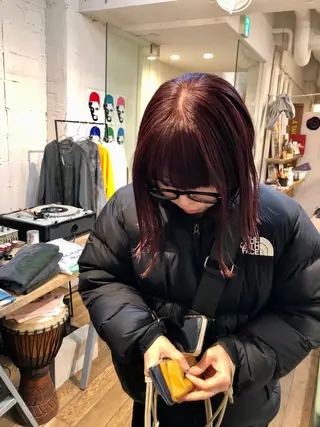 ミディアム カラー takk design labのヘアスタイル
