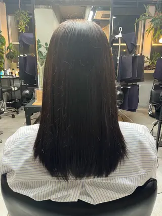 セミロング カラー 🫧艶感カラー/ あいり🤍のヘアスタイル