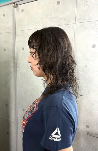 ミディアム カラー ドアベルヘアリビング所属・加藤志保 🎗️🫧モデル募集のヘアスタイル