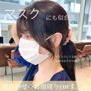 ミディアム カラー 本格韓国ヘア🇰🇷 【uni】キューさんのヘアスタイル