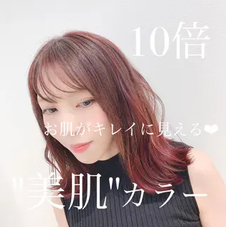 ミディアム カラー 【悩み解決!美髪へ】 店長 平間 響のヘアスタイル