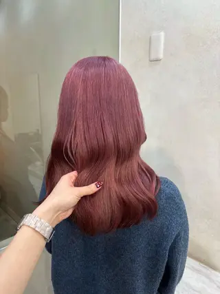 セミロング カラー 杉田 涼のヘアスタイル