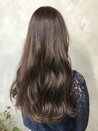 ロング カラー パーマ 🌈髪質改善💕 縮毛矯正✨青木まで✨のヘアスタイル