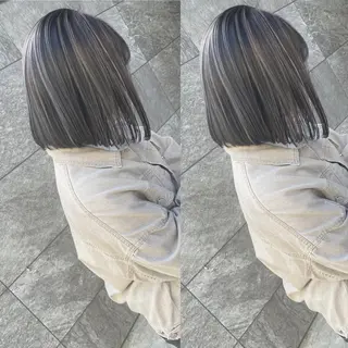 ショート カラー ヒカ/外国人風 デザインカラーのヘアスタイル