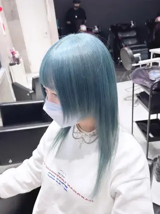 ショート カラー パーマ ヘアアレンジ メンズ キッズ ネイル マツエク・マツパ アイブロウ 🐺ウルフ×ハイトー ン🖤Yukinoのヘアスタイル