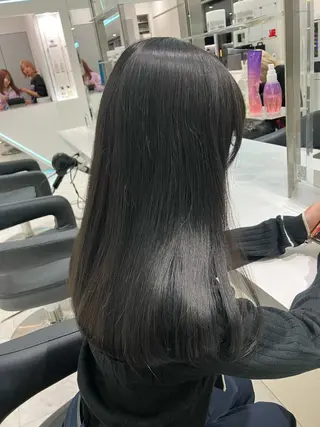 ロング カラー ヘアアレンジ 🫧透明感ラベンダー 似合わせ🫧あい🫧のヘアスタイル