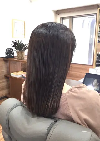 ロング カラー Annon プライベートサロンのヘアスタイル